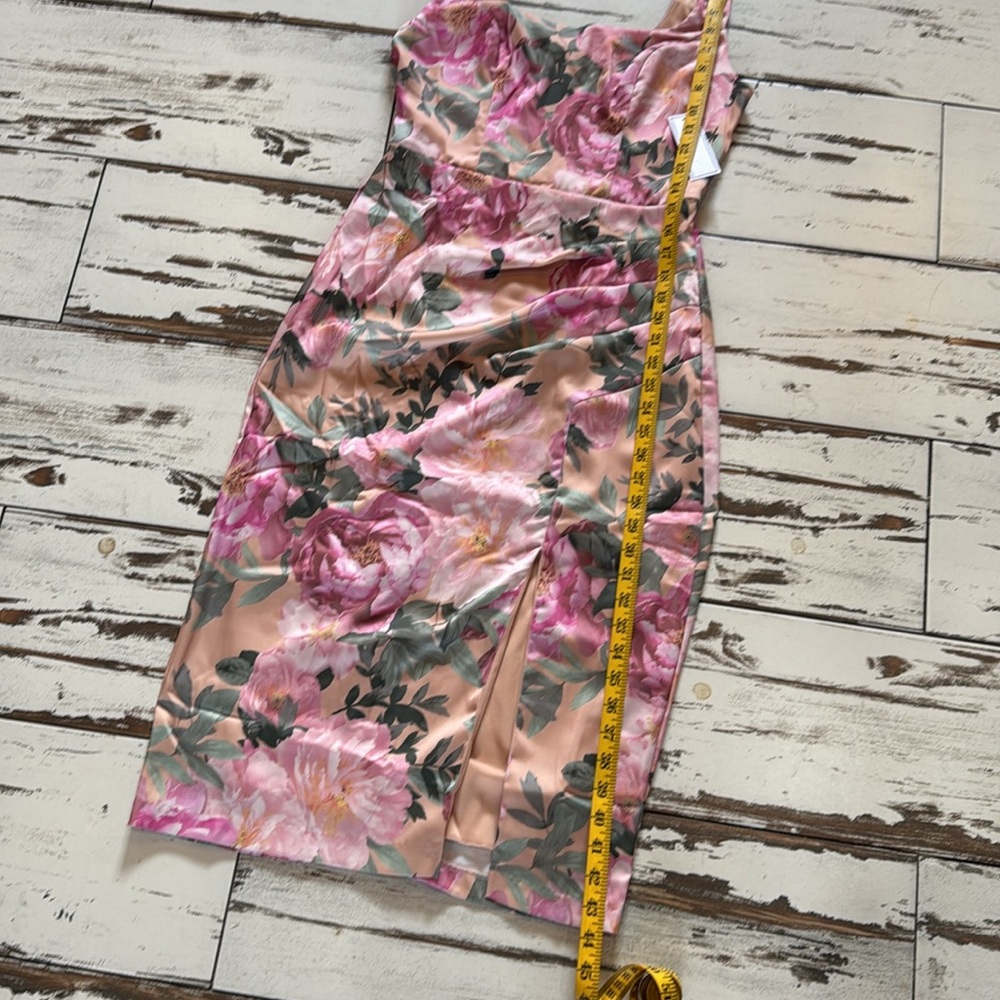 Wedding guest vibes! NWT pink floral midi dress Premier Amour brand - Picture 8 of 11